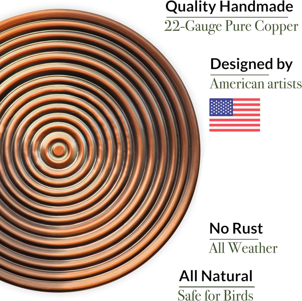 Good Directions Ripples Bird Bath on Garden Pole 18"