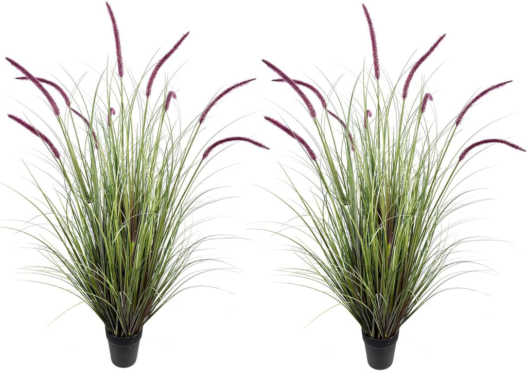 Artificial Plant 47in(2pack) Tall Artificial Grass Plant,Faux Plants Indoor Home Decorative Artificial Plants & Flowers in Pot Fake Plant, House Plant Indoor
