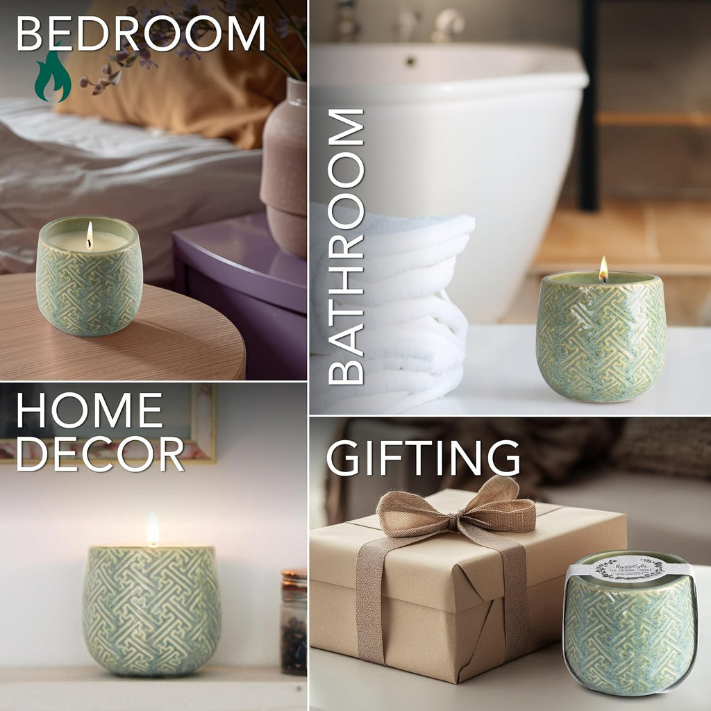 The Growing Candle, Lilac Scented Aromatherapy Candles, 10oz Pot, 100% Soy, Ida