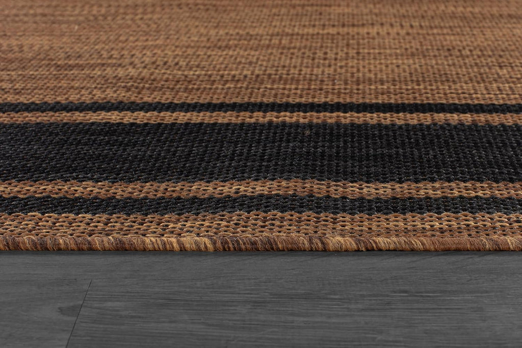 Beverly Rug Large Outdoor Rug 10x14 Modern Bordered Area Rugs for Indoor and Outdoor Patio Deck Porch Garden Waterproof Weather Sun Resistant Washable Outside Carpet (10 x 14 Gold)