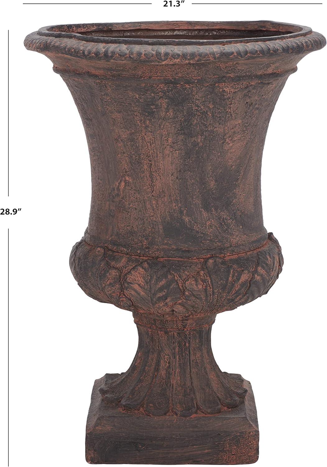 SAFAVIEH Outdoor Collection Paven Traditional Brown Planter (Fully Assembled)
