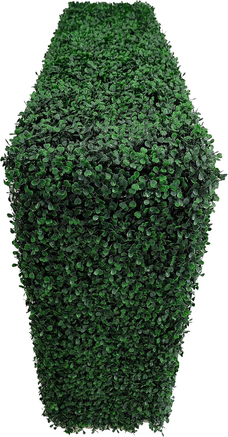 AGPL Artificial Hedge Wall Without Planter, Outdoor or Indoor Decorative Privacy Wall, Great for Balcony, Patio, Deck, TOP Cover Panel is Included ... (48" W*12" D*48" H)