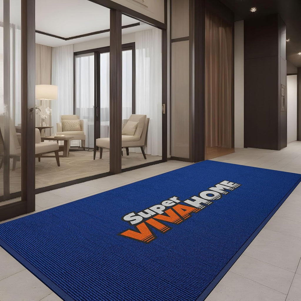 Custom Personalized Doormat with Any Logo/Text Size Commercial Floor Mat Entryway Area Rug Welcome Carpet for Business Home Indoor/Outdoor Non Slip Washable Durable