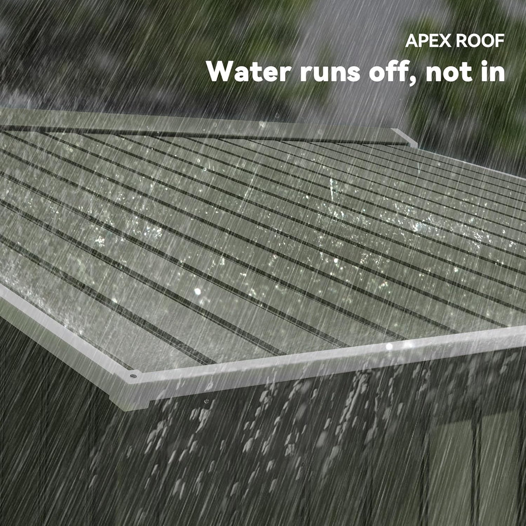 Outsunny 9' x 6' Outdoor Storage Shed, Garden Tool Metal Shed with Foundation Kit, Double Lockable Door, Air Vents and Sloping Roof, for Backyard, Patio, Lawn, Green