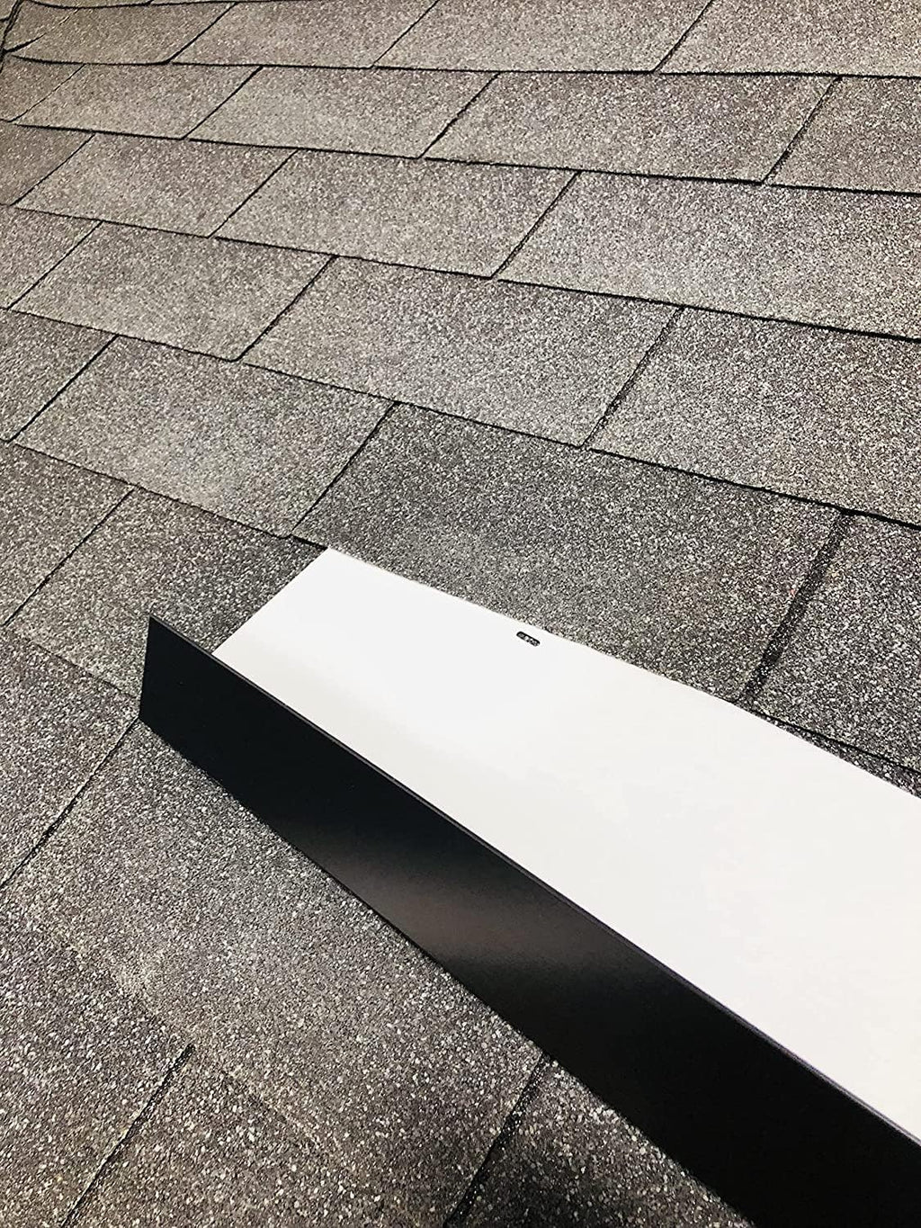 EAGLE 1- Shingle Roof Rain Diverter 40 Inches Long- 26 Gauge Material- Easy to Install- Includes Stainless Steel Nails (1, Black)