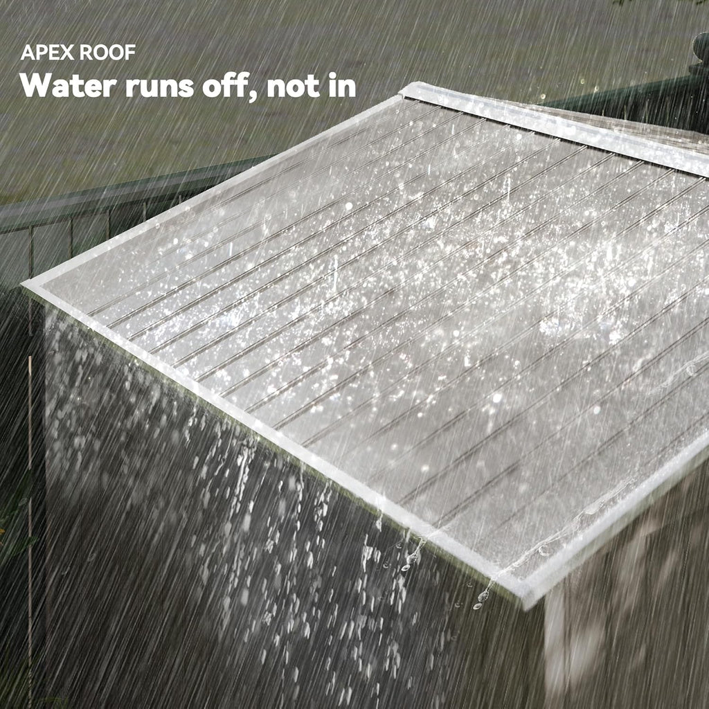 Outsunny 9' x 6' Outdoor Storage Shed, Garden Tool Metal Shed with Foundation Kit, Double Lockable Door, Air Vents and Sloping Roof, for Backyard, Patio, Lawn, Light Brown