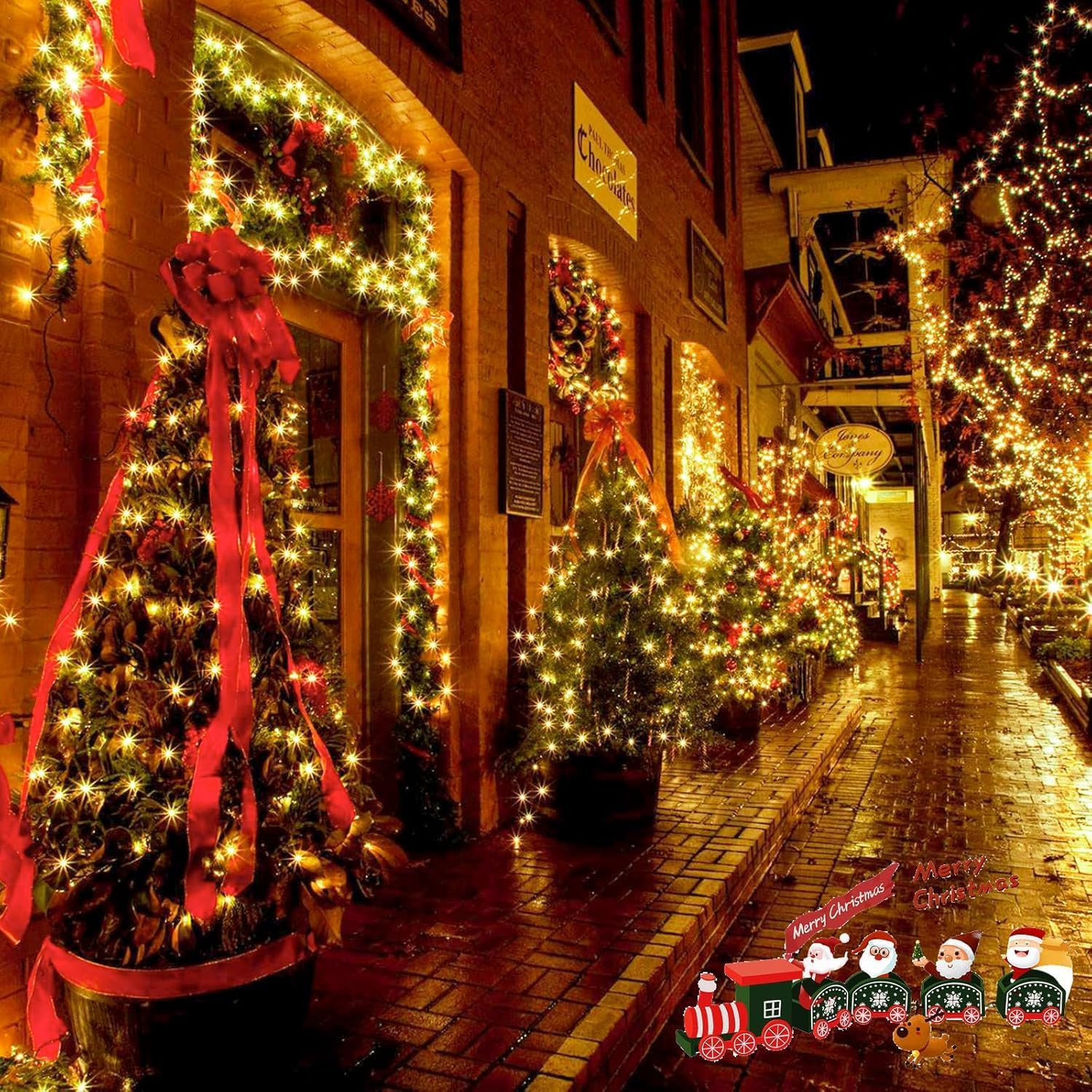 2 Pack 90FT Solar Christmas Lights, Super Bright 160 LED Solar Lights String with 8 Lighting Modes, Outdoor Waterproof Green Wire Solar Twinkle Light for Xmas Garden Decorations (Warm White)