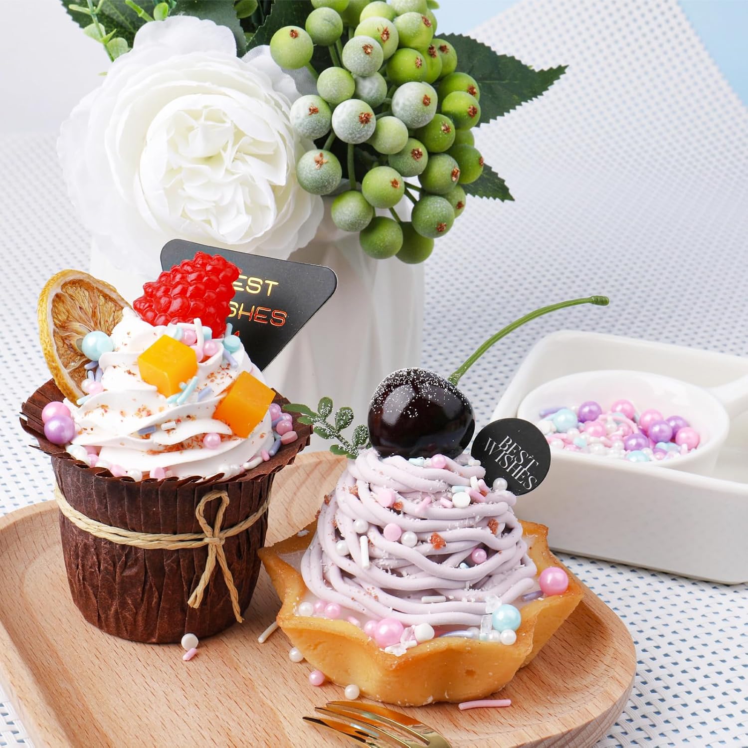 Pastel Sprinkles for Cake Decoratiing, Pink Purple Blue White Sprinkles Mix Jimmies, 130g/4.59oz, Confetti for Baking, Cookies, Cupcake, Ice Cream Toppings, Celebrations Wedding Shower Party Christmas Supplies