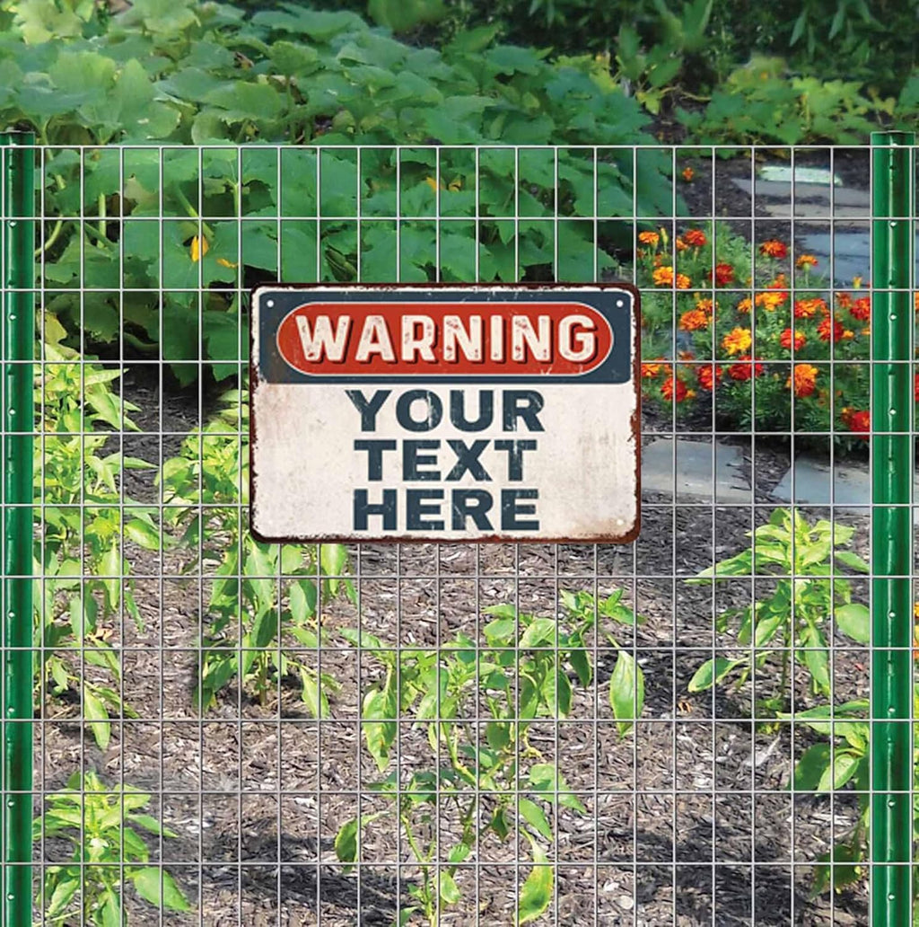 Custom Sign, Personalized Metal Signs, Customize for Office, Business, Workplace, Office, Home, Delivery Signs, Metal Sign With Your Own Image, Text,Photo, Pets, Kids Art Made in USA (Design 1)