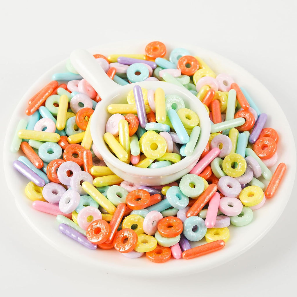 Kasvan Donut Sugar Sprinkles - Edible Candy Pearls 130g/4.58 Oz, Mix Size, Baking Cake Decorations, Ice Cream Toppings and Cookie Decorating, Wedding Party Chirstmas Supplies