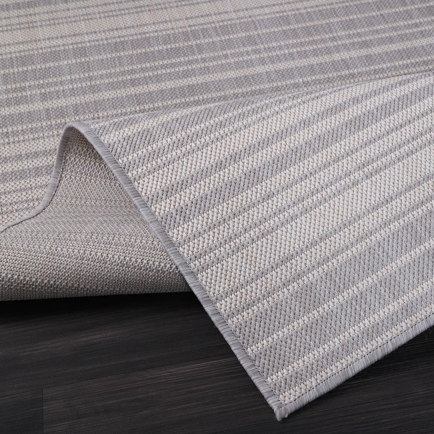 Stripe Outdoor Rug 5x7 Washable Outside Carpet for Indoor Patio Porch Waterproof Easy Cleaning Non Shedding Area Rugs Gray 5 x 7