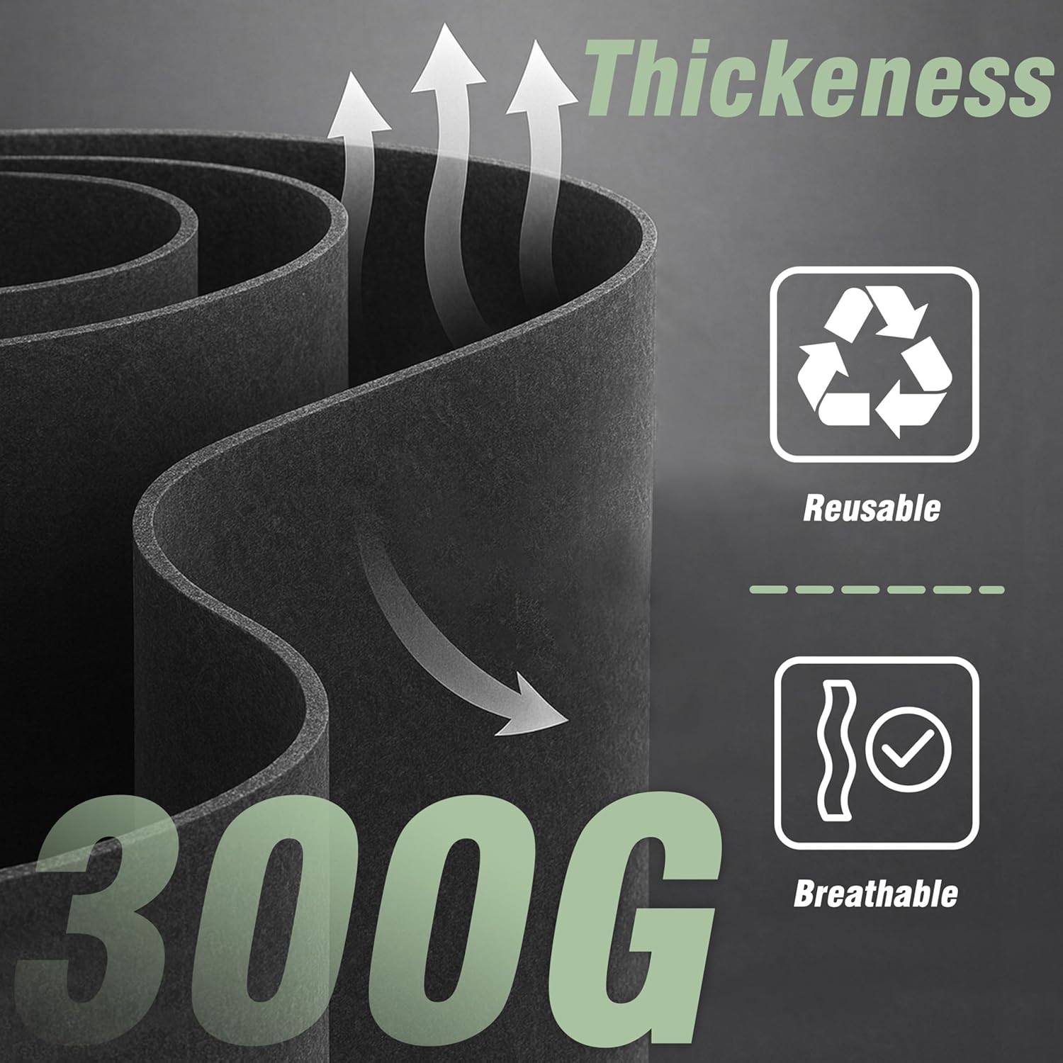 PHYEX 12-Pack 1 Gallon Nonwoven Grow Bags, Heavy Duty Aeration Fabric Pots with Durable Handles, Come with 12 Pcs Plant Labels