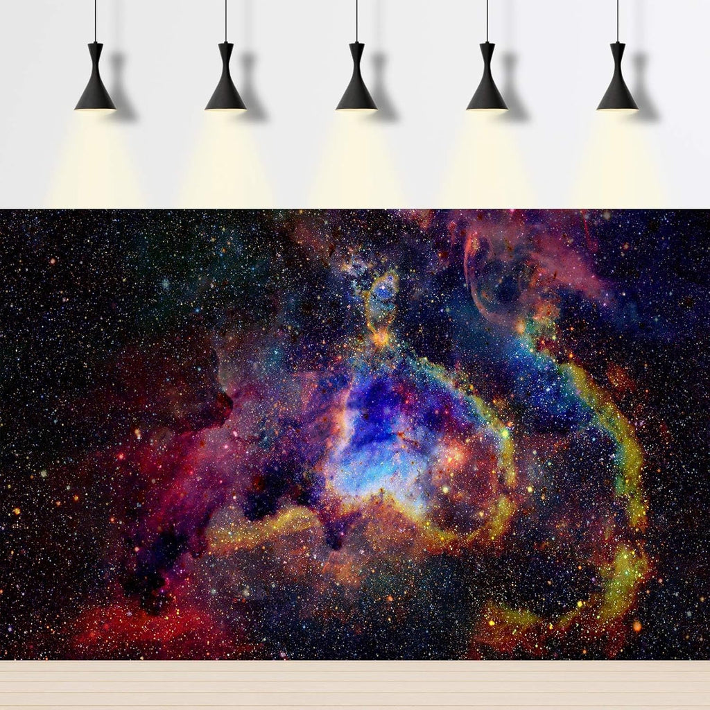 Outer Space Aquarium Background Fantasy Alien Planet Nebula and Galaxies Terrarium Background Stars Nebula Atmosphere Fish Tank Background Outer Space Reptile Tank Background 36x24in