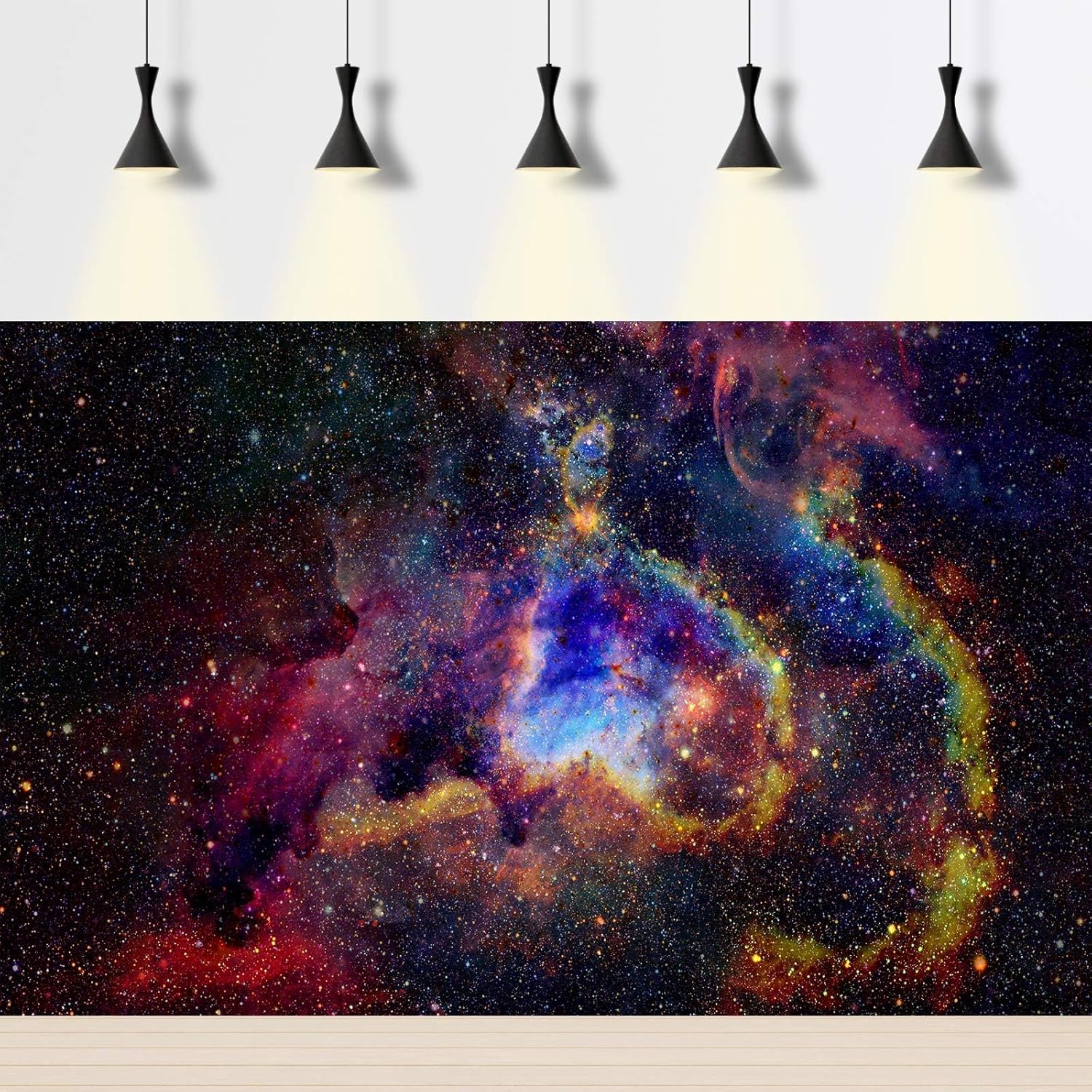 Outer Space Aquarium Background Fantasy Alien Planet Nebula and Galaxies Terrarium Background Stars Nebula Atmosphere Fish Tank Background Outer Space Reptile Tank Background 36x20in