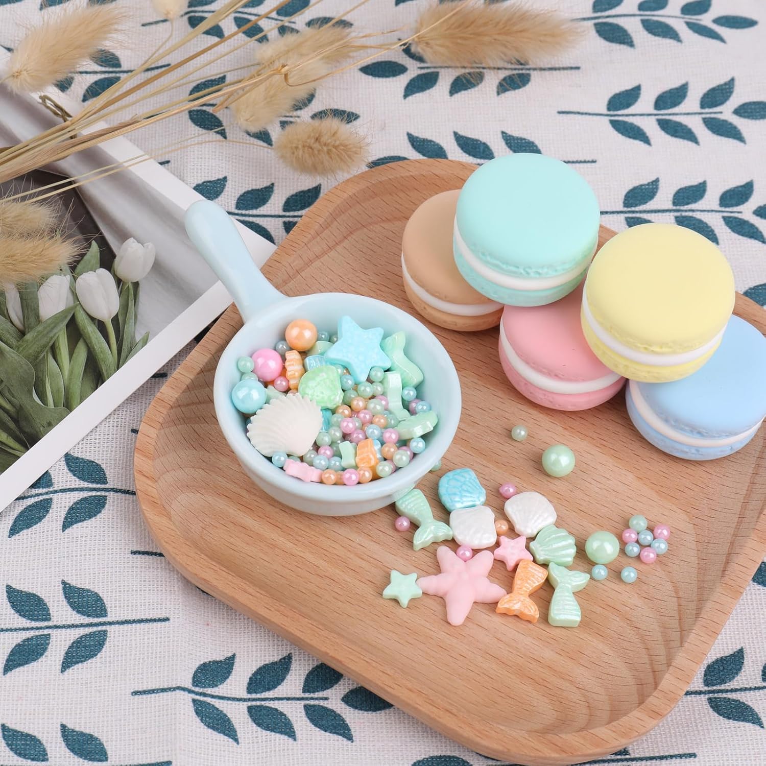 Mermaid Sprinkle, Pastel Sugar Edible for Cake Decorating, Mix Starfish, Shells, Fishes, Beaches and Ocean themes for Baking, Ice Cream, Cookies, Cupcake Topping