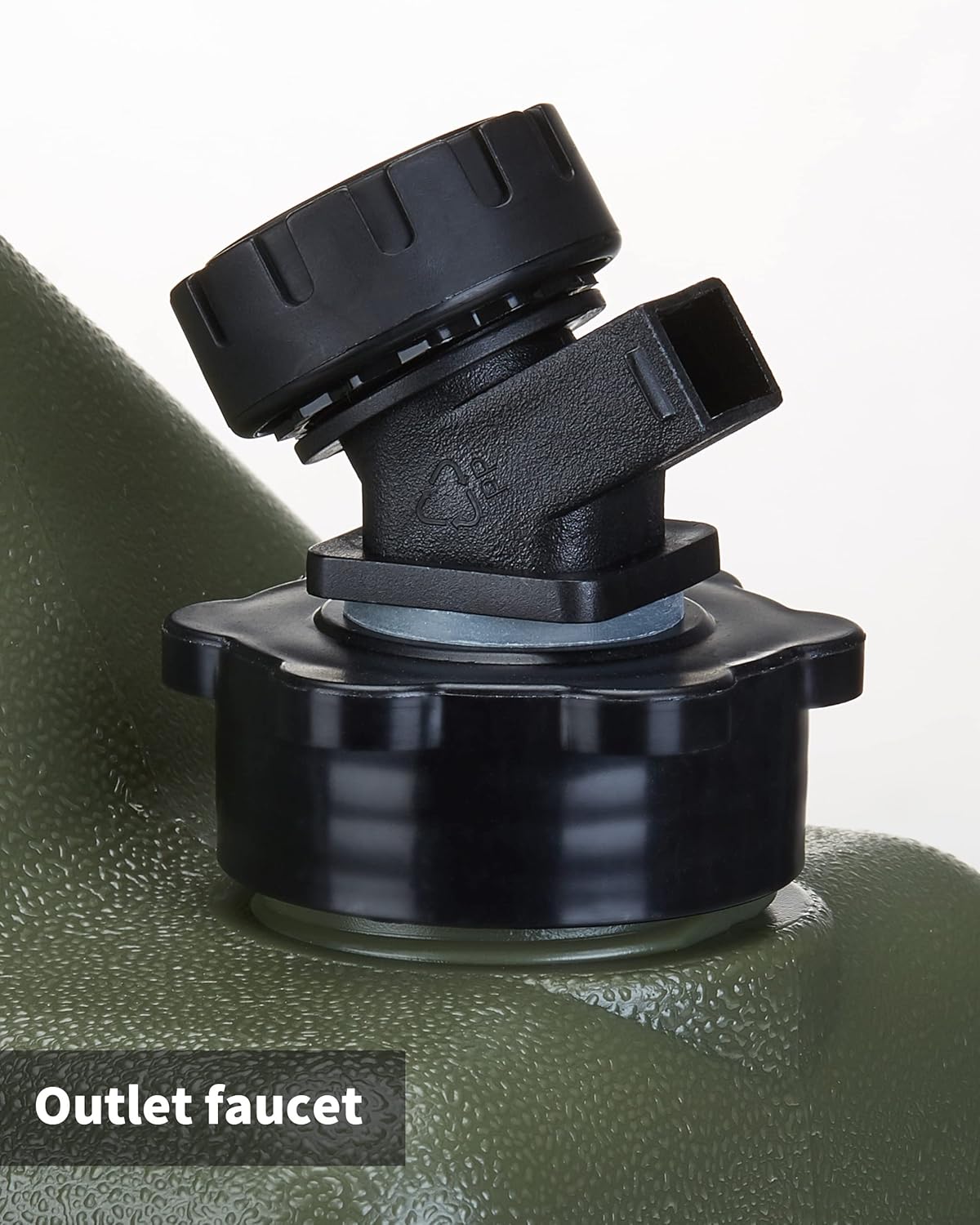 UPWOIGH Camping Water Container, 2.6 Gallon Small(13.1x12x5.3in) Water Containers Jug, Truly No Leakage Water Storage, Green Water Tank,BPA Free Portable Emergency Water Can for Camping, Hiking