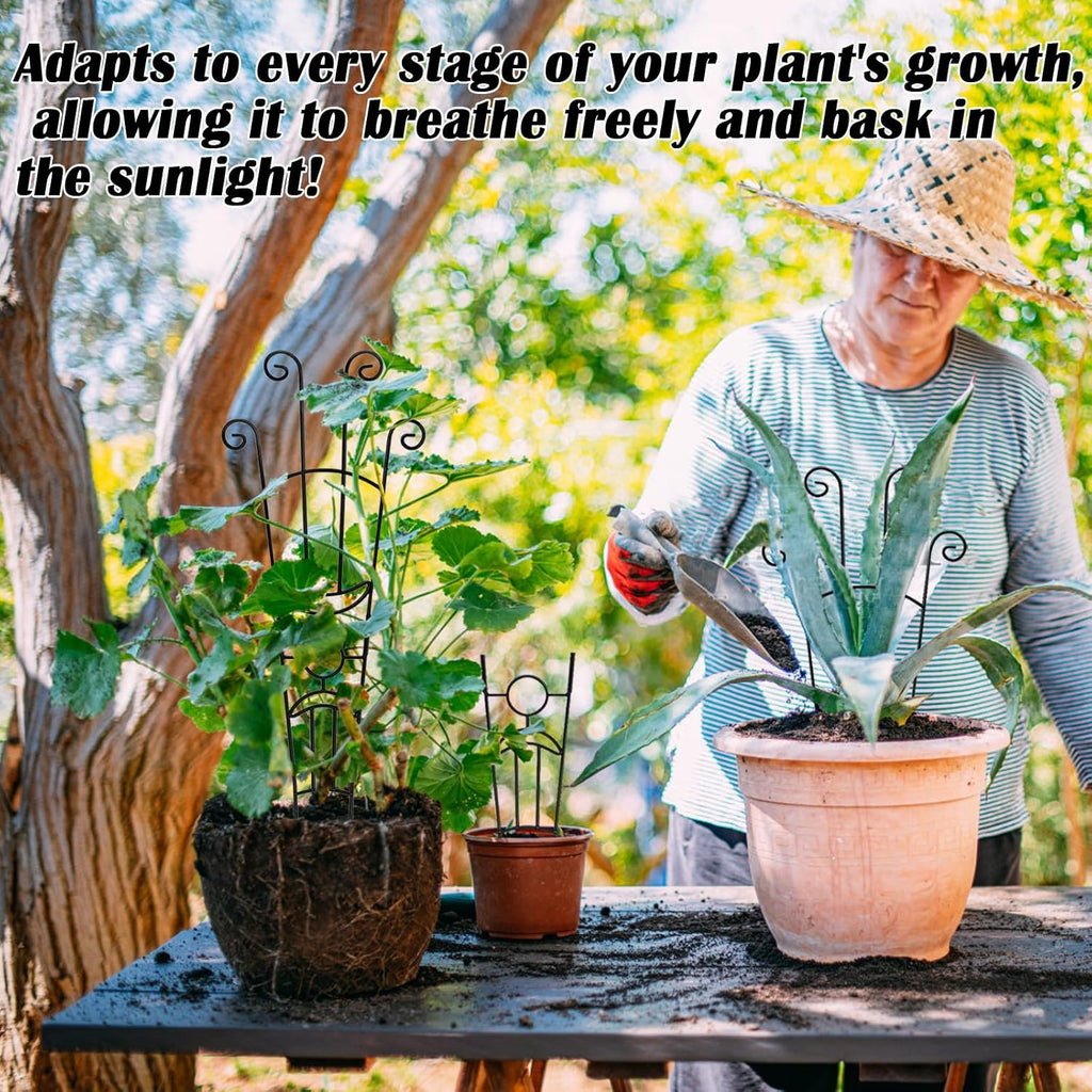 3P 32.6in Large Metal Trellis for Potted Plants -Plant Trellis Indoor for Climbing Plants -Monstera Plant Support -Expandable Trellis for Pothos Lvy Rose Hoya Flower