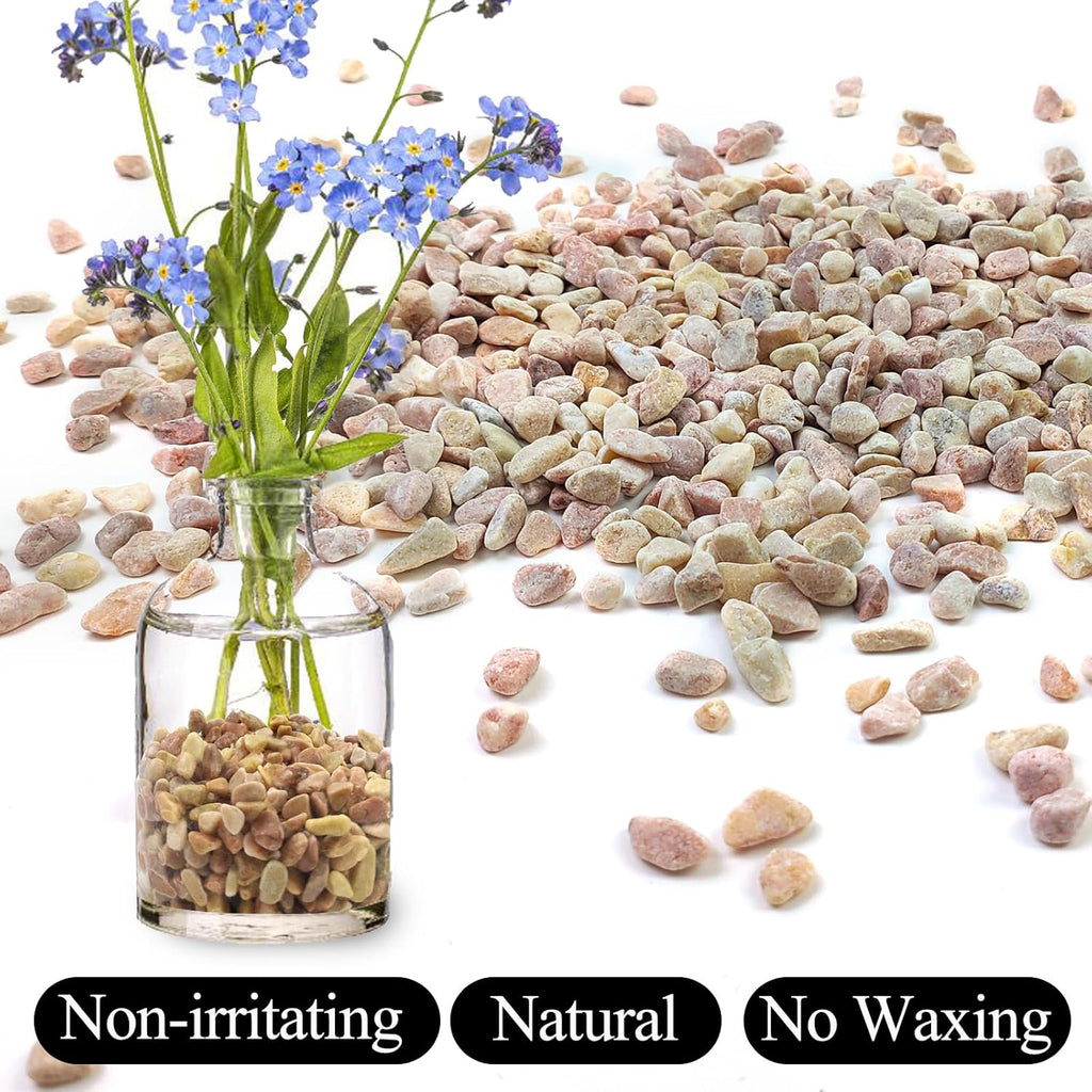 10lbs Peach Pebbles for Plants, 3/8inch Small Rocks for Succulent Cactus Plants, Natural Polished Pebbles, River Rocks for Plants, Vases, Garden