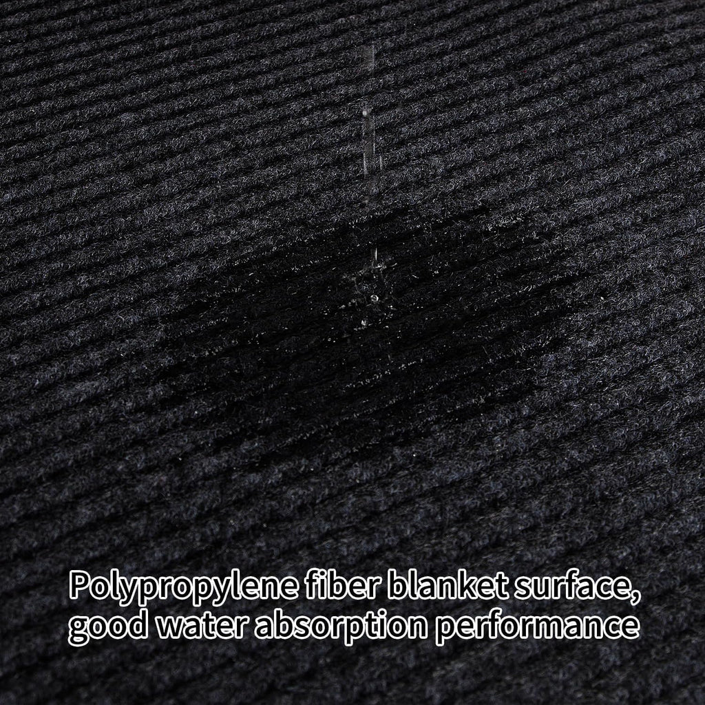 TANYOYO 3' X 10' Commercial Grade Door Floor Mat Brush Step Entrance Mat Vinyl Backed Utility Doormat Heavy Duty Floor Rugs Commercial Outdoor Carpet Indoor Entrance Mat，Black