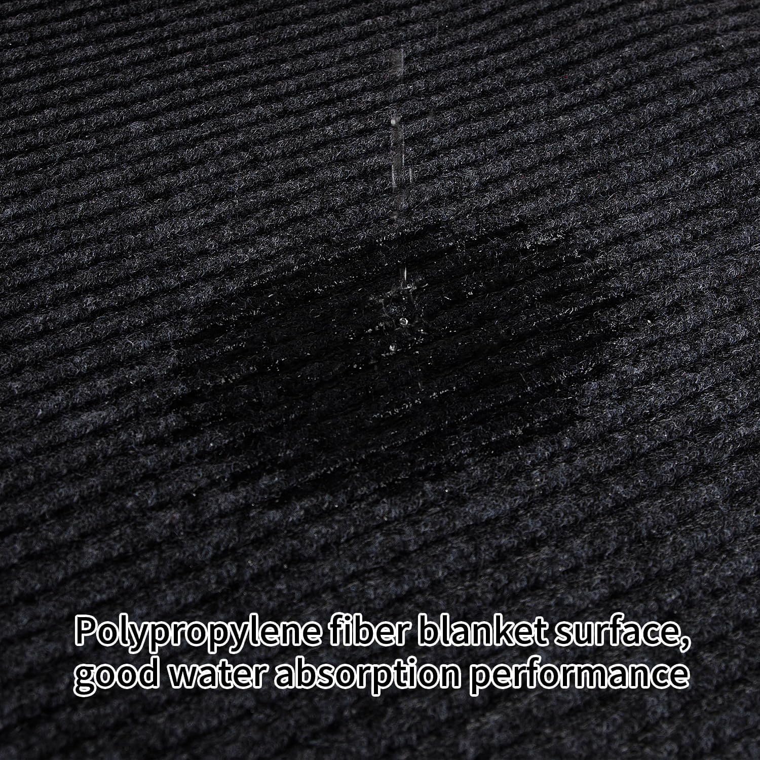 TANYOYO 3' X 10' Commercial Grade Door Floor Mat Brush Step Entrance Mat Vinyl Backed Utility Doormat Heavy Duty Floor Rugs Commercial Outdoor Carpet Indoor Entrance Mat，Black