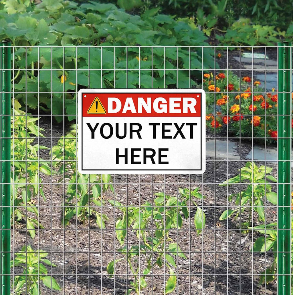 Custom Sign, Personalized Metal Signs, Customize for Office, Business, Workplace, Office, Home, Delivery Signs, Metal Sign With Your Own Image, Text,Photo, Pets, Kids Art Made in USA (Design 4)