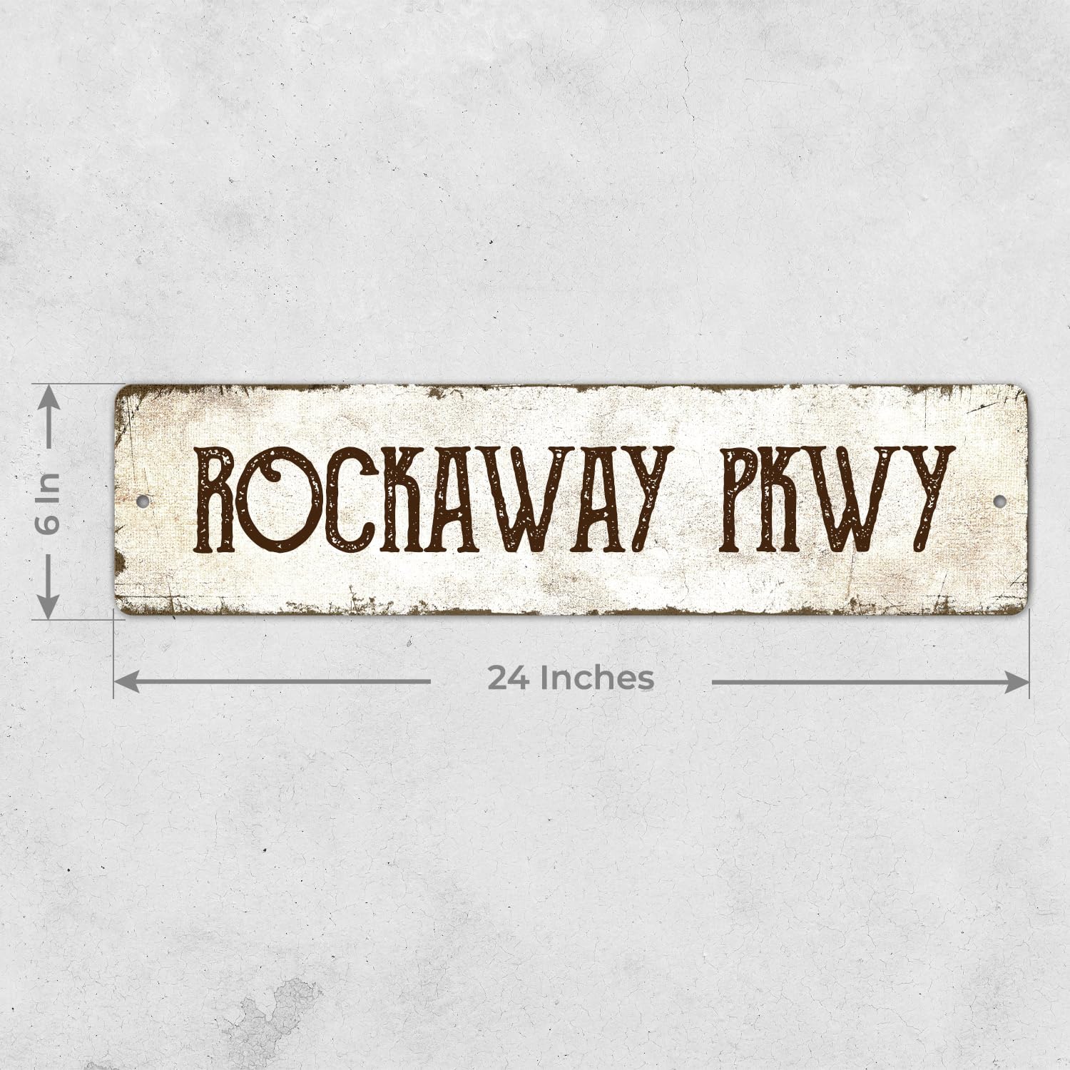 Rustic Custom Sign, Personalized Metal Signs, Gift for Him Men Dad, Man Cave, Indoor and Outdoor Use, 6x24 Inches, ACM, Fade Resistant, Made in The USA