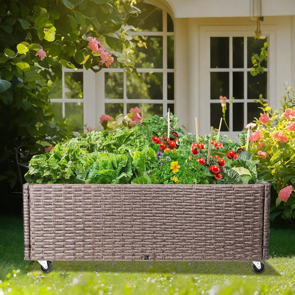 WONDER GARDEN Raised Garden Bed-Planter Box - Raised Garden Beds Outdoor for Vegetables Flower Herb Backyard Patio