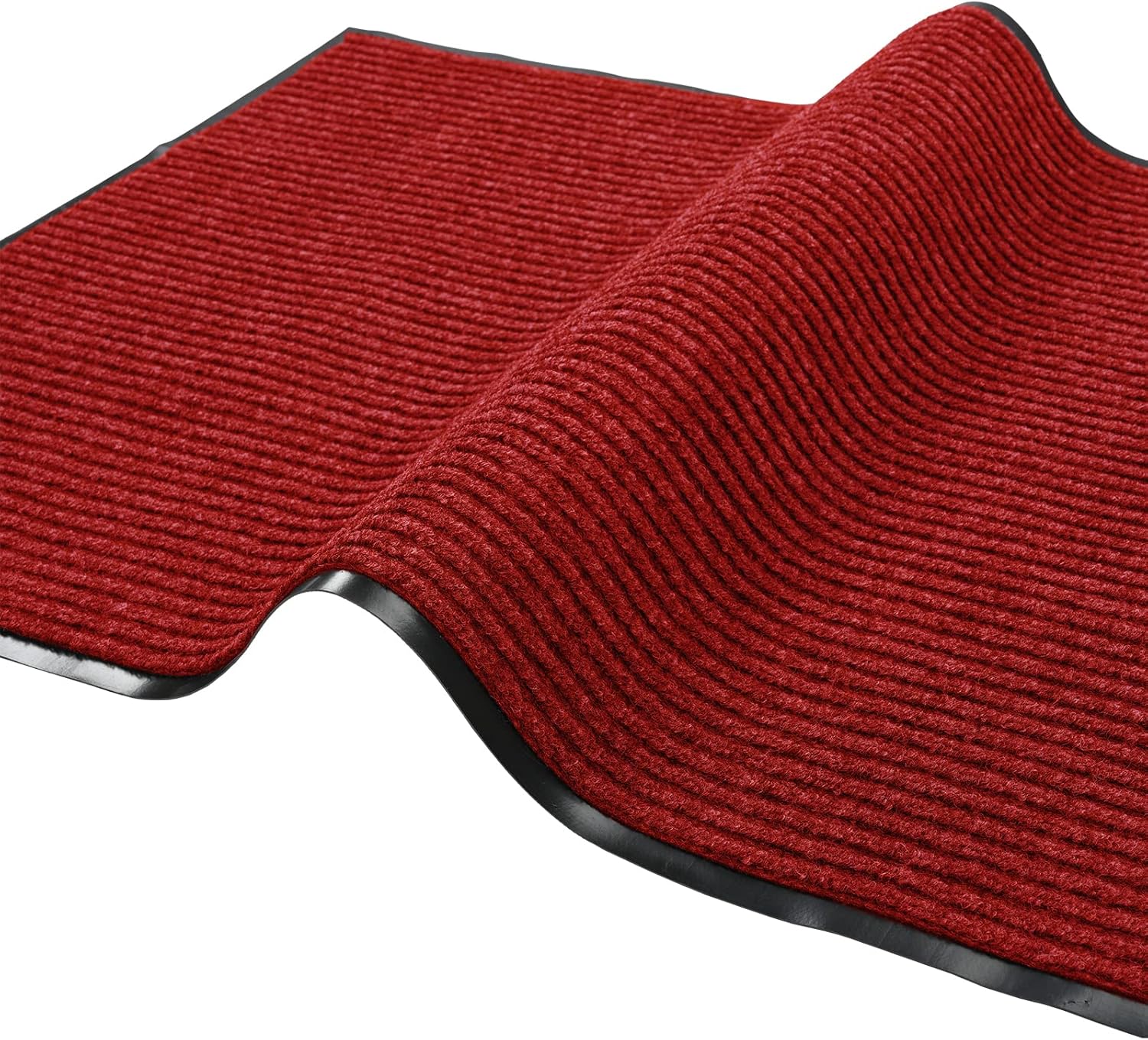 Profile Rubber Door Mat, 72x48inch, Heavy Duty, Entrance Doormat, Indoor and Outdoor, Waterproof, Easy Clean Shoe Scraper, Home Rug Welcome Mats for Entryway, Patio, Porch(Red)