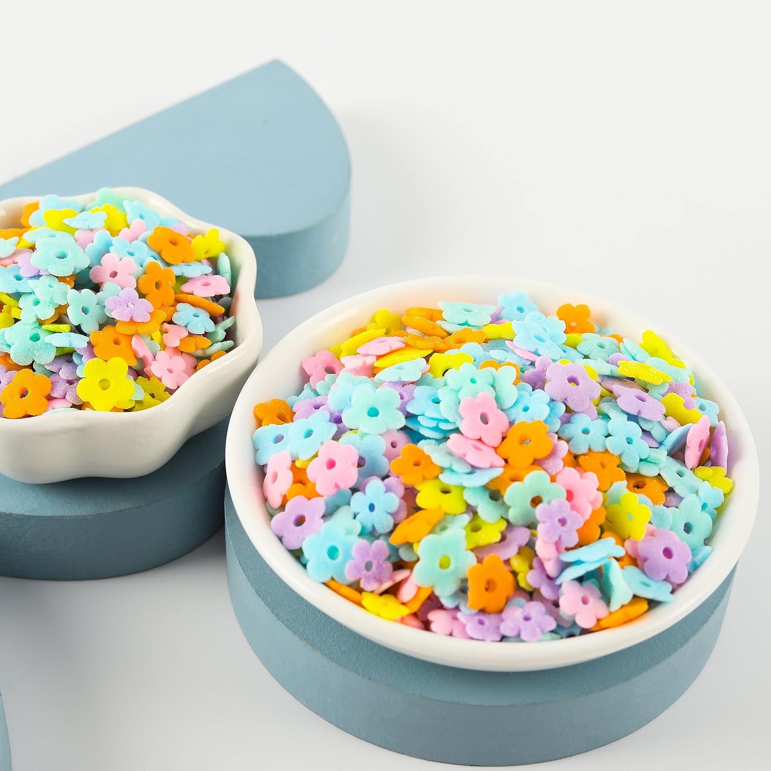 Kasvan Spring Flowers Sugar Sprinkles - Edible Candy Pearls 85g/ 3oz, Mix Size, Baking Cake Decorations, Ice Cream Toppings and Cookie Decorating, Wedding Party Chirstmas Supplies