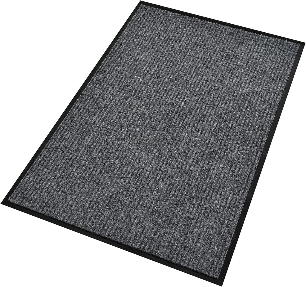 Profile Rubber Door Mat, 72x48inch, Heavy Duty, Entrance Doormat, Indoor and Outdoor, Waterproof, Easy Clean Shoe Scraper, Home Rug Welcome Mats for Entryway, Patio, Porch(Light Grey)