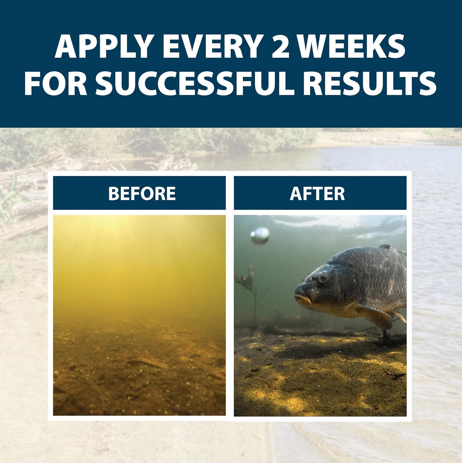 Airmax PondClear Liquid Bacteria for Lakes, Ponds & Water Garden Treatments, Natural Bio Clarifier & Cleaner for Crystal Clear Water, Remove Nutrients & Noxious Odor, Fish, Pet & Plant Safe, 1 Gallon