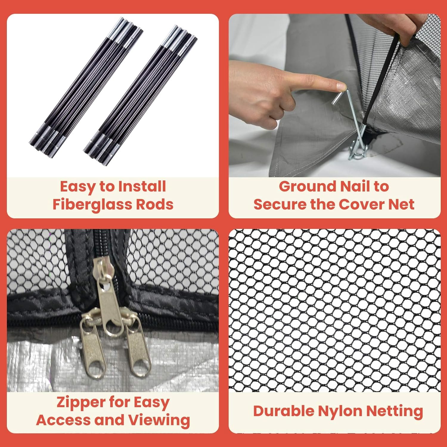 Pond Cover Dome: Protective Netting Tent for Outdoor Fish Koi Ponds Garden Leaves Vegetable Plant Care Use 5X7FT