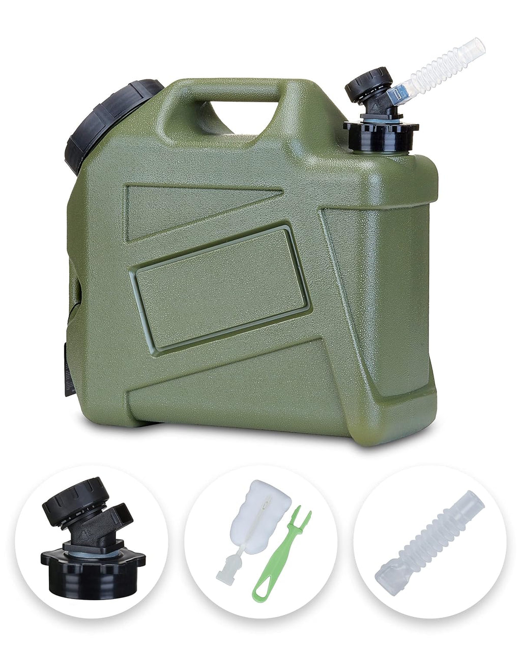 UPWOIGH Camping Water Container, 2.6 Gallon Water Containers Jug, Truly No Leakage Water Storage, Military Green Water Tank,BPA Free Portable Emergency Water Storage for Camping, Hiking