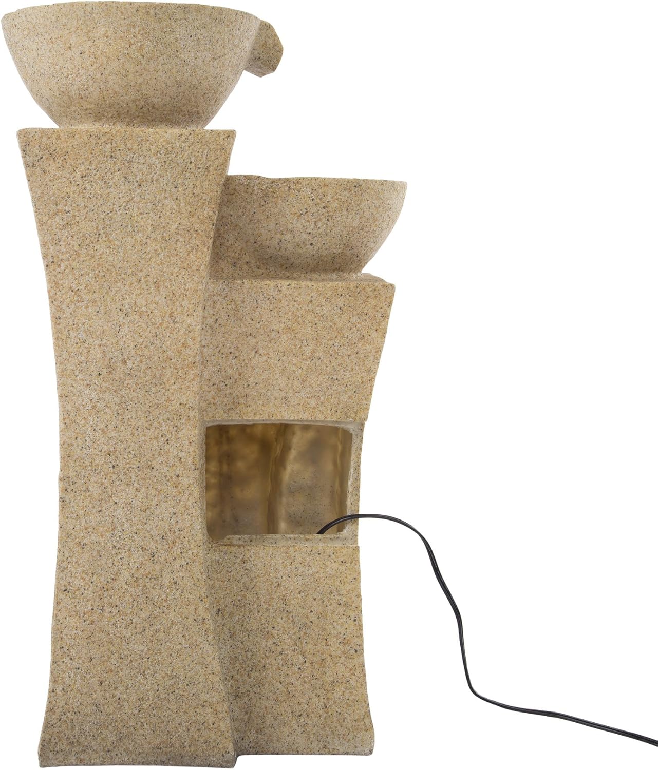 Go Yard Cascade Bowls Fountain with LED Lights