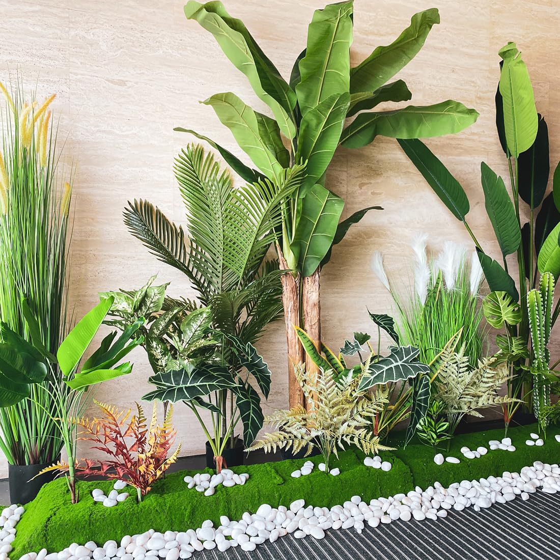 40lbs White River Rocks for Landscaping, 2-3 Inch Natural Pebbles for Indoor Plants, High Polished Decorative Stones Garden Outdoor and Indoor DIY Vase Filler Fish Tank Aquariums