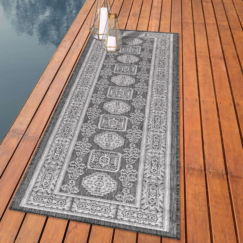 Keen Home Design Terrace Outdoor Runner Rug - 2x6 Washable Indoor/Outdoor Rug for Patio, Kitchen, Balcony, Beach, Garden, Deck and Porch, Size: 2'2"x5'7"
