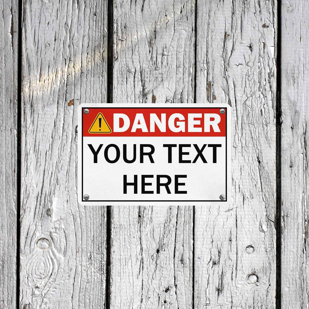 Custom Sign, Personalized Metal Signs, Customize for Office, Business, Workplace, Office, Home, Delivery Signs, Metal Sign With Your Own Image, Text,Photo, Pets, Kids Art Made in USA (Design 4)