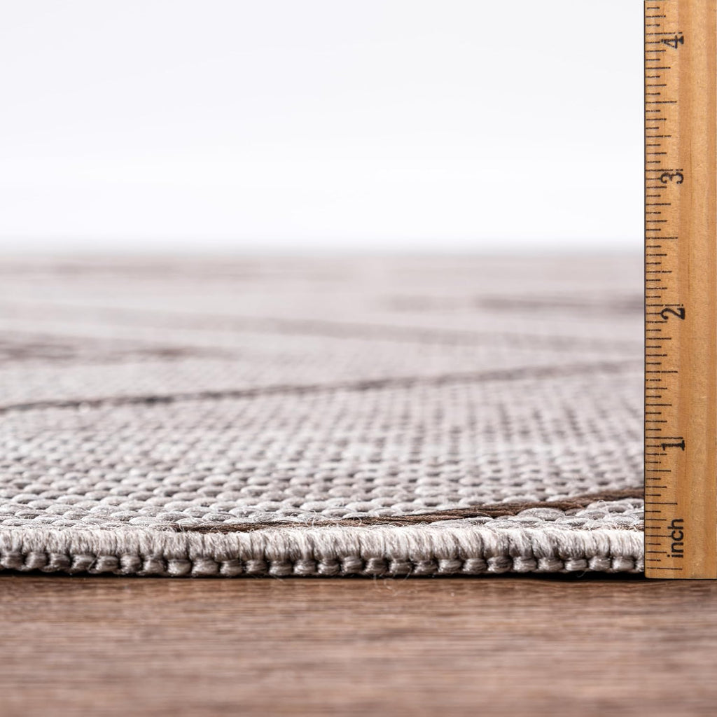 Keen Home Design Terrace Outdoor Area Rug - 10x14 Washable Indoor/Outdoor Rug for Patio, Kitchen, Balcony, Beach, Garden, Deck and Porch, Size: 10'x14'