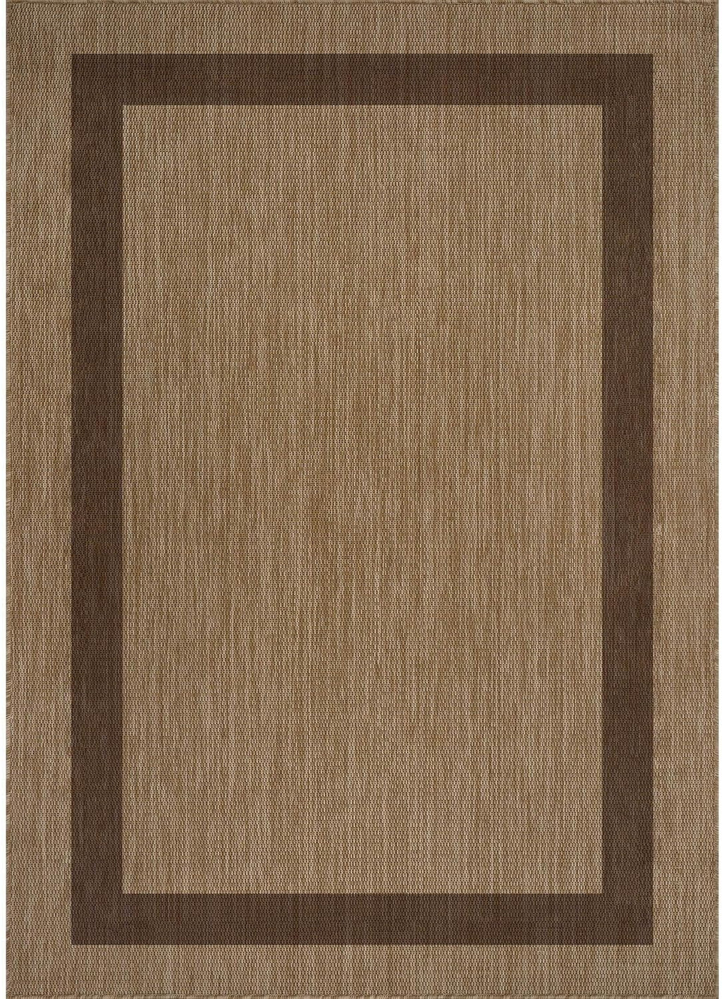 CAMILSON Outdoor Rug 10x14 - Large Modern Outside Rugs for Patios Porches Waterproof Durable Washable Non-Shedding, Easy-to-Clean Indoor Outdoor Area Carpet (10 x 14, Bordered - Jute)