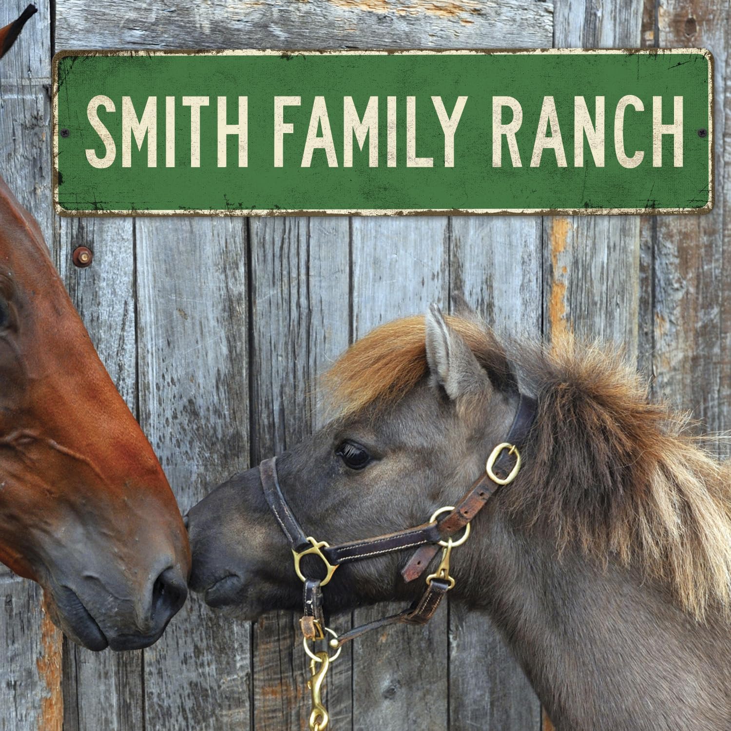 Custom Rustic Sign, Personalized Decor Street Signs Gift, 24x6 Inches, ACM, Fade Resistant, Made in USA