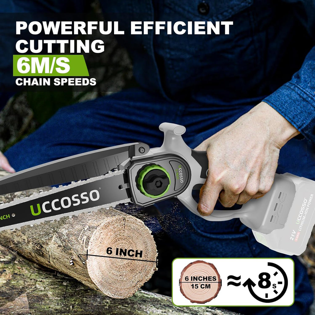 Mini Chainsaw Cordless, Electric ChainSaw for Makit a 18V Battery, 6 Inch Handheld Small Pruning Chain saw, Portable Chainsaw For Tree Trimming, Wood Cutting, DIY Gift, Women(Battery Not Included)