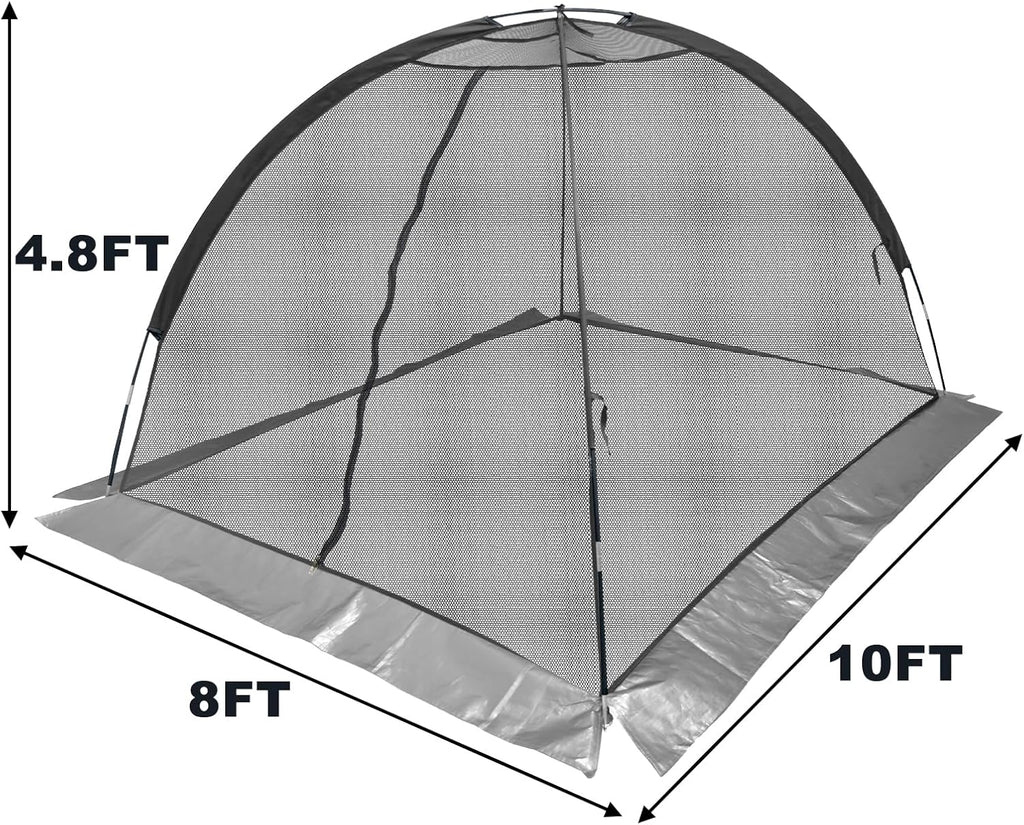 Pond Cover Dome: Protective Netting Tent for Outdoor Fish Koi Ponds Garden Leaves Vegetable Plant Care Use 8X10FT