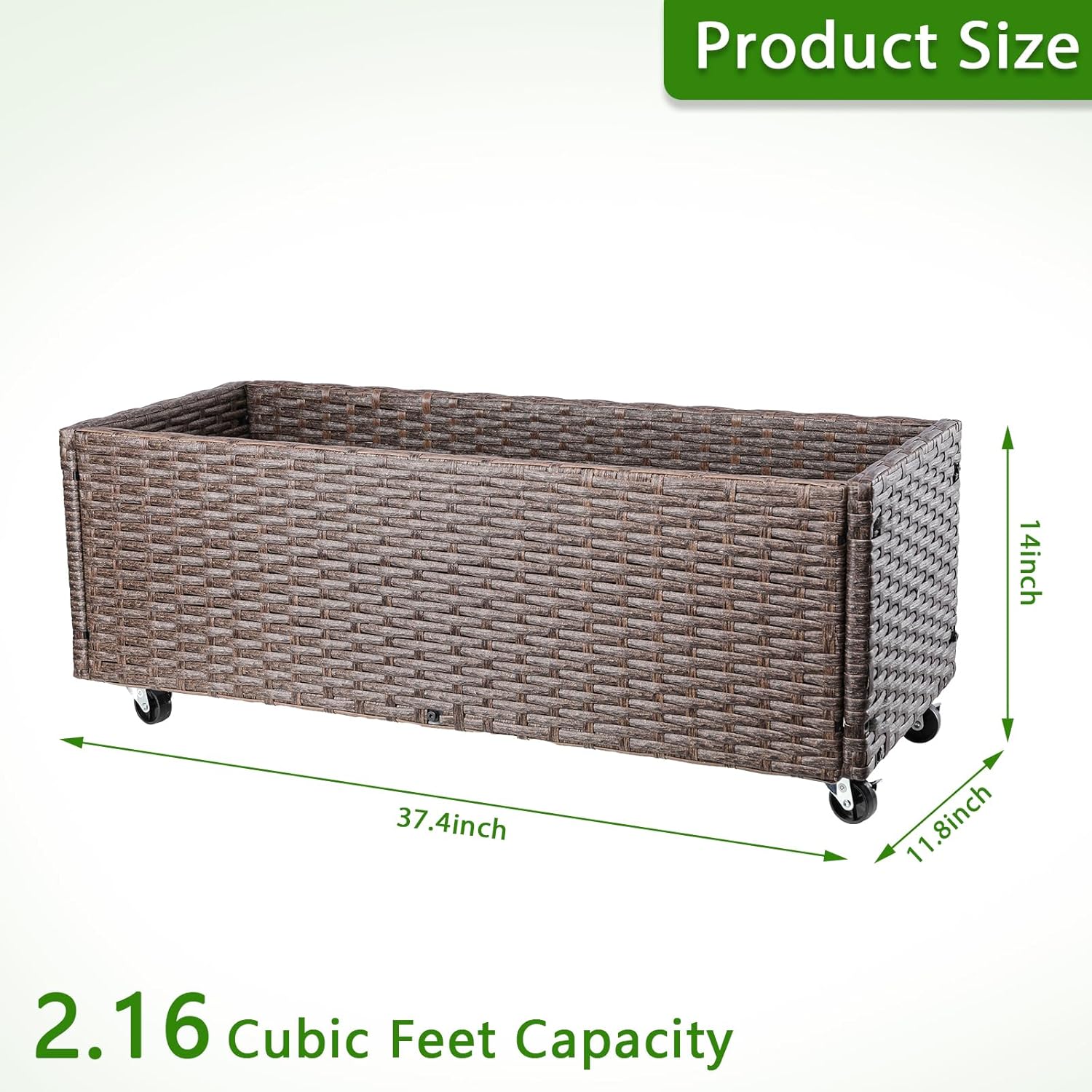 WONDER GARDEN Raised Garden Bed-Planter Box - Raised Garden Beds Outdoor for Vegetables Flower Herb Backyard Patio