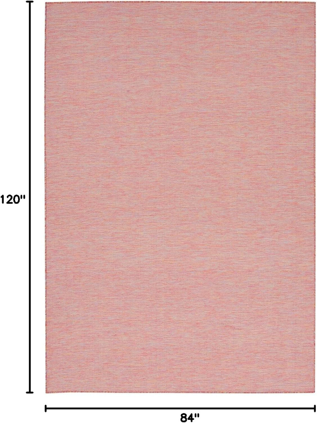 Nourison Home Positano Indoor/Outdoor Rainbow 7' x 10' Area Rug, Easy Cleaning, Non Shedding, Bed Room, Living Room, Dining Room, Backyard, Deck, Patio (7x10)