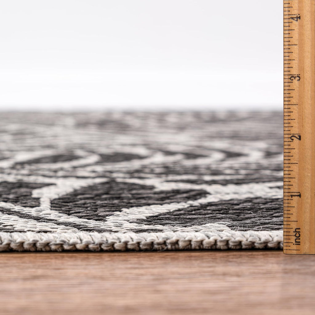 Keen Home Design Terrace Outdoor Area Rug - 10x14 Washable Indoor/Outdoor Rug for Patio, Kitchen, Balcony, Beach, Garden, Deck and Porch, Size: 10'x14'