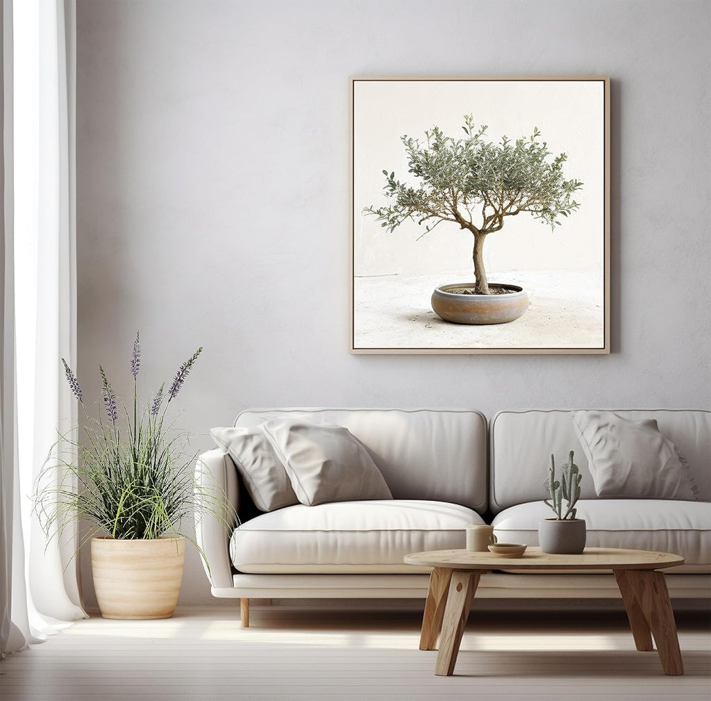 Artificial Plant 35in(1pack) Tall Artificial Lavender Plant,Faux Plants Indoor Home Decorative Artificial Plants & Flowers in Pot Fake Plant, House Plant Indoor