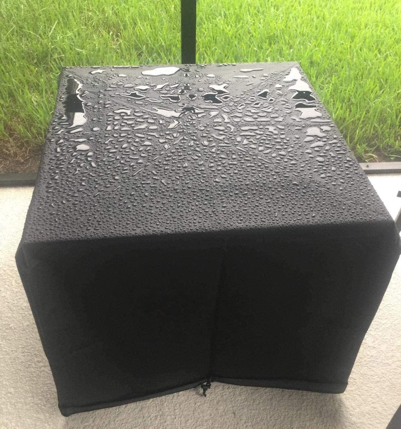 Fire Pit Cover Patio Cover Square 600D Heavy Duty Fire Pit Covers 32x32x24 Inch Outdoor FirePit Covers for 28 29 30 31 Inch Square Fire Pit