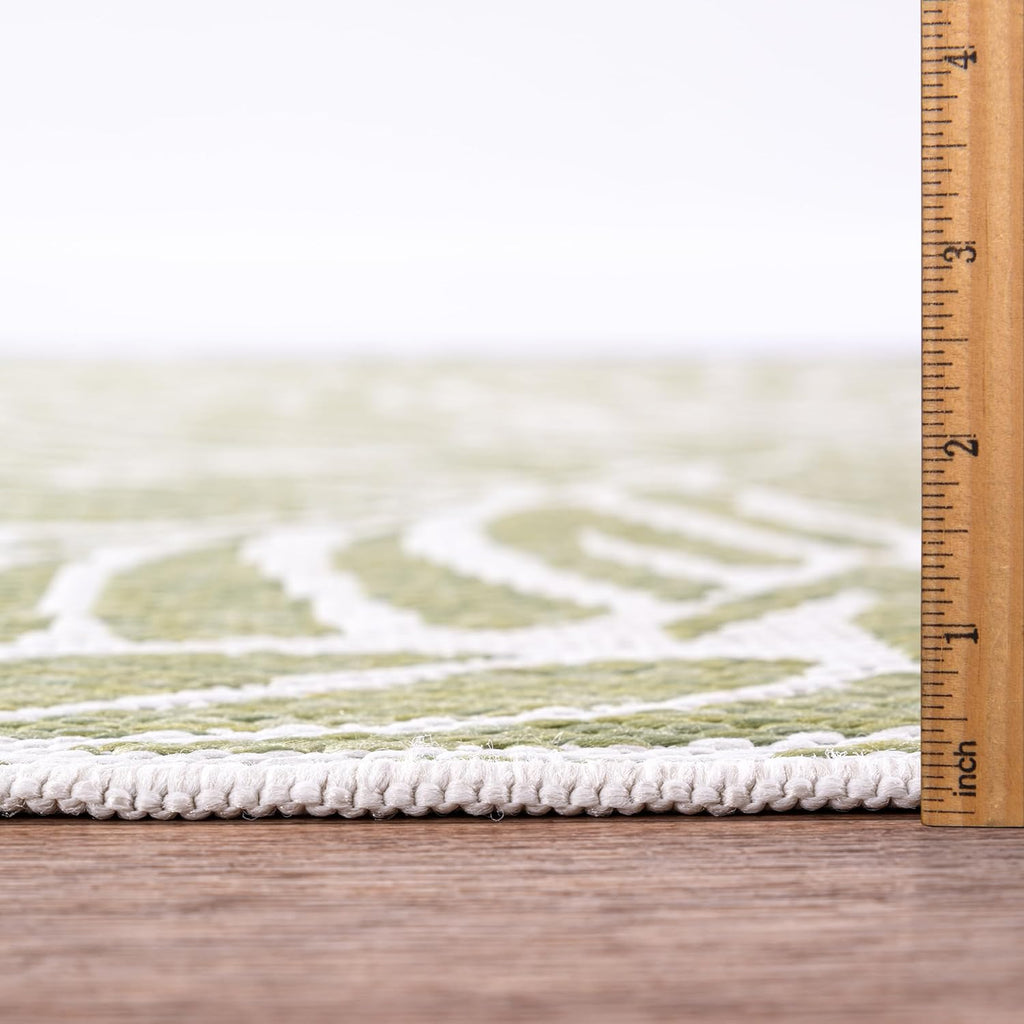 Keen Home Design Terrace Outdoor Area Rug - 5x8 Washable Indoor/Outdoor Rug for Patio, Kitchen, Balcony, Beach, Garden, Deck and Porch, Size: 5'3"x7'7"