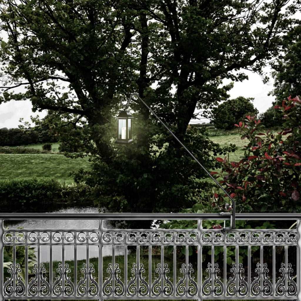 Ashman Deck Hook 32-Inch (2 Pack), Double Forged Solid Metal Single Piece Rod, Ideal for Bird Feeders, Plant Hangers, Coconut Shell Hanging Baskets, and Lanterns.