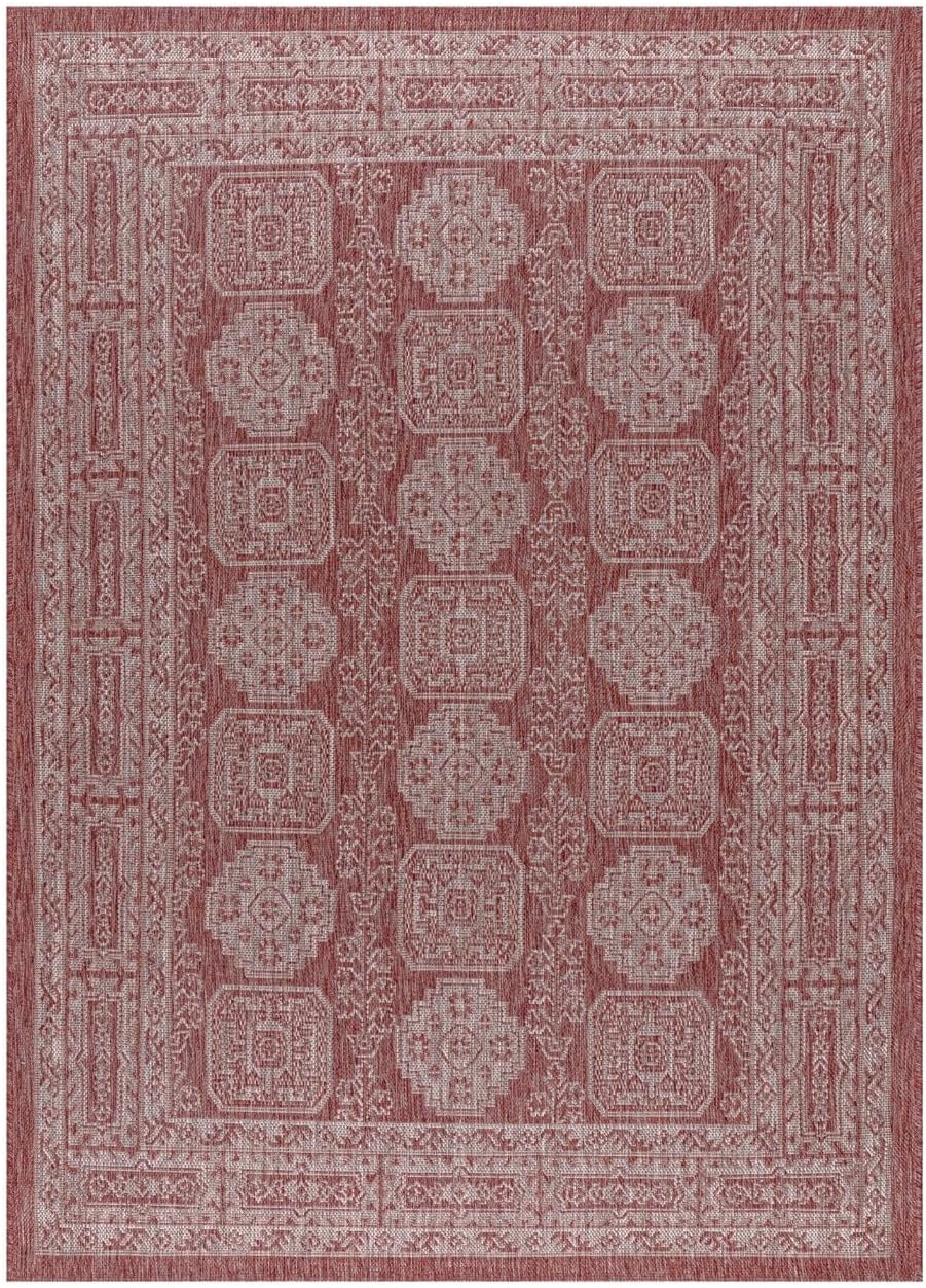 Keen Home Design Terrace Outdoor Area Rug - 4x6 Washable Indoor/Outdoor Rug for Patio, Kitchen, Balcony, Beach, Garden, Deck and Porch, Size: 3'10"x5'7"